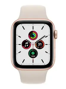Смарт-годинник Apple Watch SE GPS 44mm Gold Aluminum Case w. Starlight Sport Band (MKQ53)