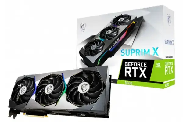 Відеокарта MSI GeForce RTX 3080 SUPRIM X 10G LHR
