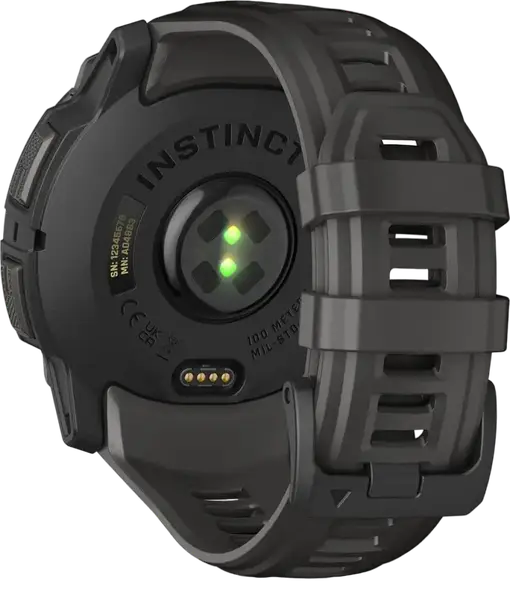 Смарт-годинник Garmin Instinct 3 50mm AMOLED Black with Charcoal Band (010-03020-00)