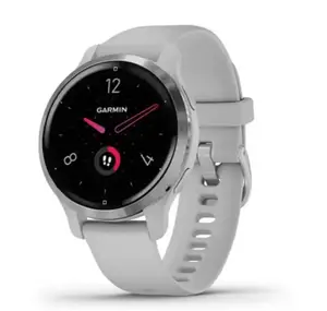 Смарт-годинник Garmin Venu 2S Silver Stainless Steel Bezel with Mist Gray Case and Silicone Band (010-02429-12/02)