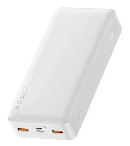 Зовнішній аккумулятор (Power Bank) Baseus PowerBank Bipow Digital Display 20000mAh 20W White (PPDML-M02)