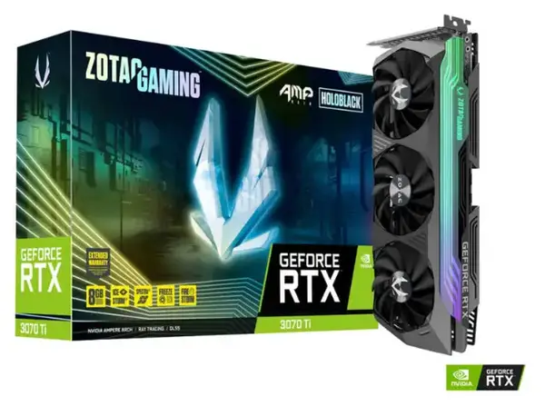 Відеокарта Zotac GAMING GeForce RTX 3070 Ti AMP Holo (ZT-A30710F-10P)