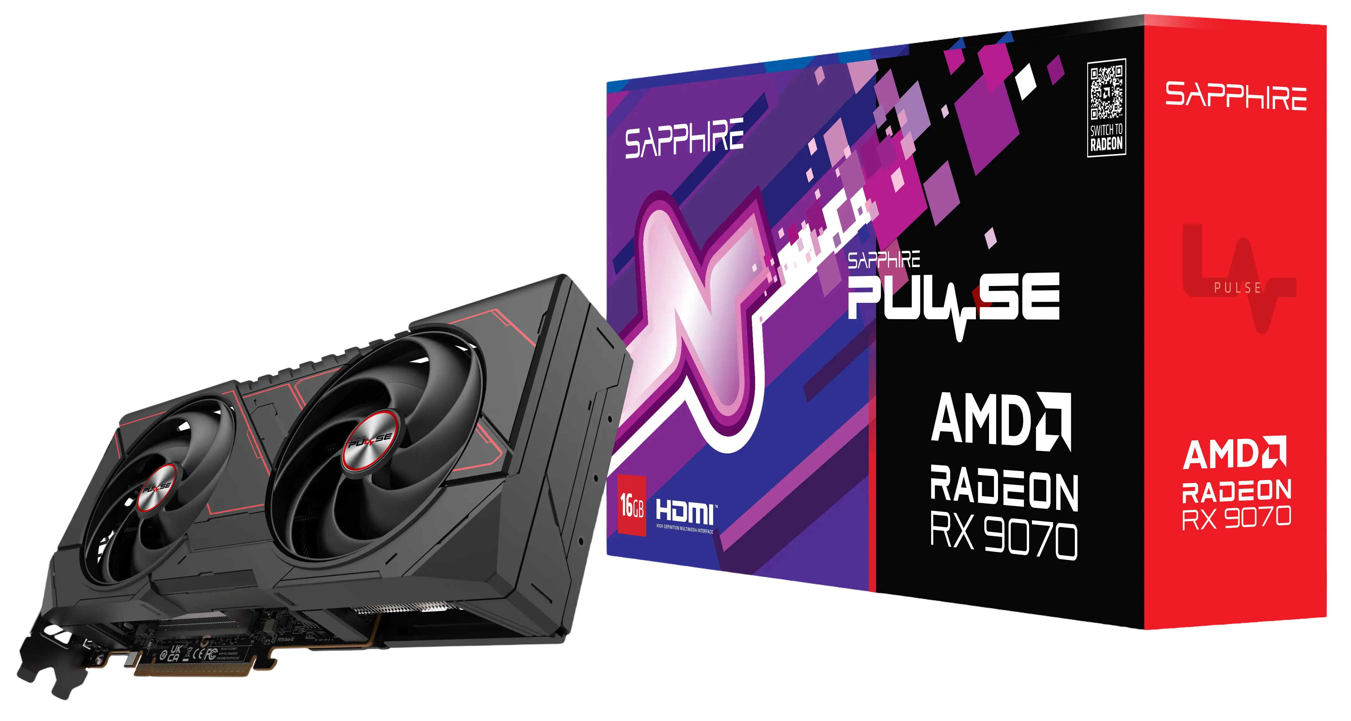 Відеокарта Sapphire Radeon RX 9070 Pulse 16GB GDDR6 (11349-03-20G
