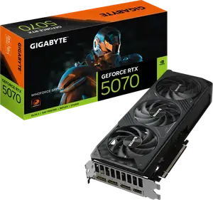 Відеокарта Gigabyte GeForce RTX 5070 Windforce 12GB GDDR7 DLSS4 (GV-N5070WF3-12GD)