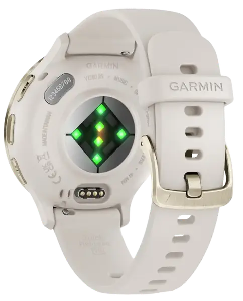 Смарт-годинник Garmin Venu 3S Soft Gold S. Steel Bezel with Ivory Case and S. Band (010-02785-04)