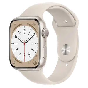 Смарт-годинник Apple Watch 8 45/Starlight Aluminum/Starlight Sport LTE (MNK73)