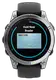 Спортивний годинник Garmin Fenix E 47mm AMOLED Stainless Steel with Black Silicone Band (010-03025-02/00)