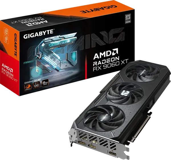 Відеокарта Gigabyte Radeon RX 9060 XT Gaming OC 8GB GDDR6 (GV-R9060XTGAMING OC-8GD)