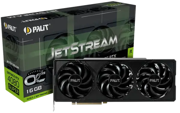 Видеокарта Palit GeForce RTX 4080 Super JetStream OC 16GB GDDR6X (NED408SS19T2-1032J)
