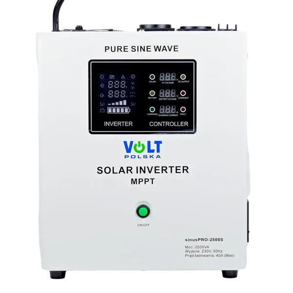 Сонячний інвертор VOLT SINUS PRO 2500 S 24/230V (1800/2500W) + 40A MPPT (100V) (3SPS250024)