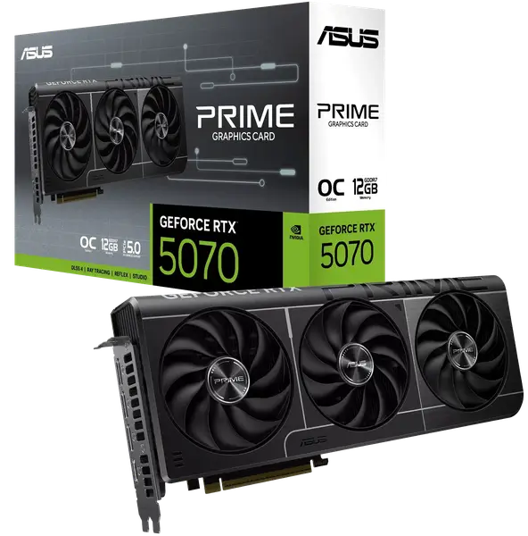 Відеокарта ASUS GeForce RTX 5070 Prime OC 12GB GDDR7 DLSS4 (PRIME-RTX5070-O12G)