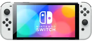 Портативна ігрова приставка Nintendo Switch OLED with White Joy-Con